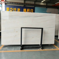 Marbre Blanc Eurasien Poli Découpé sur Mesure Grandes Dalles Intérieur/Extérieur pour Appartements, Hôtels, Revêtements de Sol, Escaliers – Moderne, Durable, Étanche