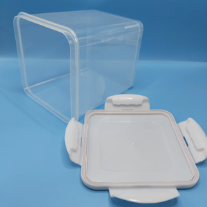 Nhà máy bán 3L trong suốt PP lưu trữ hộp vuông lớn Xô Nhựa cho sử dụng hàng ngày & hóa chất thức ăn vật nuôi <span class=keywords><strong>container</strong></span> - Product Image 3