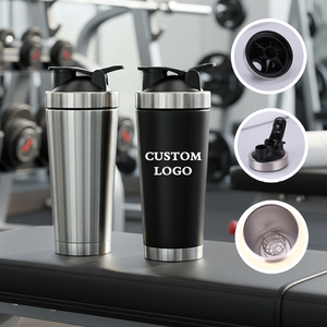 Borraccia Shaker per Proteine in Acciaio Inossidabile da 750ml Senza BPA, Isolamento Sottovuoto, Antigoccia, per Sport e Palestra, OEM - Product Image 1