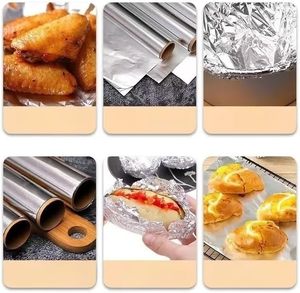 Paquet économique de fabricants feuille résistant à l'huile pour les restaurants et la cuisine papier d'aluminium pour l'emballage des aliments rouleau de papier d'aluminium - Product Image 4