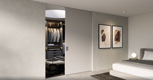 รางแขวนประตูบานเลื่อนแบบพ็อกเก็ตเกรดเชิงพาณิชย์ รับน้ำหนักได้ 200 ปอนด์ สำหรับประตูไม้ ลูกปืนไนลอน เป็นที่นิยมในตลาดอเมริกา - Product Image 5