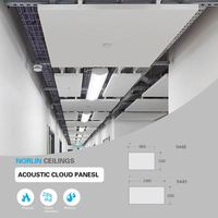 Dalle de plafond acoustique suspendue Dego Wave Celotex avec certification CE ISO