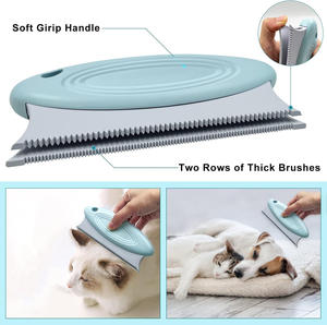 Tondeuse double face en cuivre pur pour chiens et chats avec manche en bois, en boîte, pour vêtements, tapis et poils, ciseaux de toilettage - Product Image 5