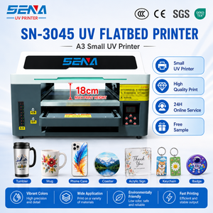 Impresora UV Pequeña 3045, Impresora Digital de Inyección de Tinta UV de Cama Plana para Carcasas de Teléfono, Plástico, Madera, Botellas, Tarjetas, Máquina de Impresión Automática - Product Image 1