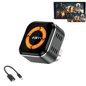 4 in 1 Miracast AirPlay อะแดปเตอร์รถยนต์ Android เล่นไร้สายกล่อง YouTube Ai ไร้สาย MirrorLink dongle สำหรับ Apple - Product Image 1
