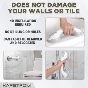 Forte Vácuo Sucção Grab Bar Banheiro Segurança Corrimão para Idosos Handicap Chuveiro Suporte - Product Image 5