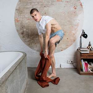 Новинка, мужские синие трусы-боксеры в клетку с цифровой печатью, свободные и дышащие трикотажные шорты, летние шорты без катышков, оптовая продажа для Homme - Product Image 2