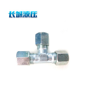 Raccord de compression Ccyy C-Tv-L12, connecteur hydraulique en acier inoxydable à trois voies pour connexion de tuyaux - Product Image 2