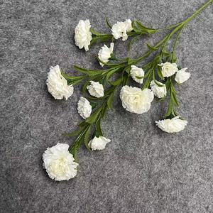 Flores <span class=keywords><strong>de</strong></span> Clavel Artificiales <span class=keywords><strong>de</strong></span> Seda al por Mayor <span class=keywords><strong>de</strong></span> Fábrica Y-H080, Ramas Largas <span class=keywords><strong>de</strong></span> 5 Ramas, Claveros Artificiales para Decoración del Hogar y Bodas - Product Image 3