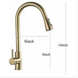 360 Robinet de Cuisine 2 voies Avec Buse Extractible, agitateur Laiton ou Nickel Brosse - Product Image 2