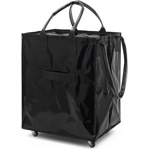 Custom riutilizzabili in PP Rolling Tote <span class=keywords><strong>Shopping</strong></span> <span class=keywords><strong>Bag</strong></span> Waterproof Trolley borsa <span class=keywords><strong>uomo</strong></span> donna con chiusura a cerniera Logo personalizzabile - Product Image 1