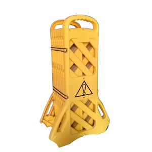 Expandable Moveable Road Safety Construction Barricade Safety <strong>Barrier</strong> with Wheel - Product Image 1