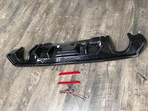 For Honda Civic 2016 2017 2018 Rear Lip Spoiler Bumper Diffuser High Quality <b>Matte</b> Black <b>Primer</b> PP ABS Car Accessories - Product Image 4