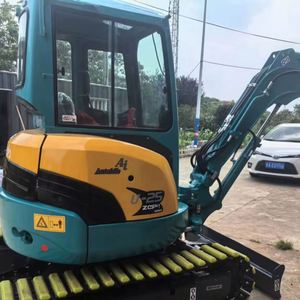 Mini-excavatrice Kubota U25 d'occasion, 2,5 tonnes, 2 tonnes, 3 tonnes, importée du Japon, moteur avec boîte de vitesses et pompe, certifiée CE - Product Image 1
