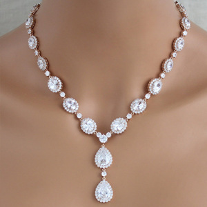 Fashion <strong>Drop</strong> Bride <strong>Back</strong> Chain Body Chain Accessories Luxury Wedding Banquet Dress Crystal <strong>Necklace</strong> for Women - Product Image 3