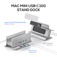 PULWTOP portable ssd externe nvme m.2 ssd disque dur charge hdd station d'accueil usb c hub adaptateur pour ordinateur portable macmini