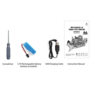 Set de Vehículos de Construcción RC 1:24, 9 Canales, Bulldozer y Camión Volquete de Aleación, <span class=keywords><strong>Control</strong></span> Remoto 2.4GHz, Juguetes de Ingeniería para Niños - Product Image 6