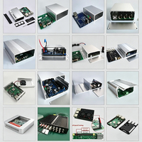 Boîtier en aluminium OEM pour fabricant d'équipements électriques, extrusion d'aluminium anodisé sur mesure, boîtier électronique pour amplificateur audio