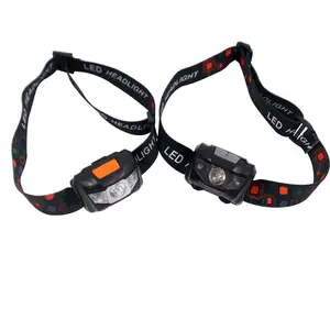 2 Switch Cheap Factory Selling LED Head Lamp Torch Portable Flashlight Lantern Camping Flash Light Warning Headlamp