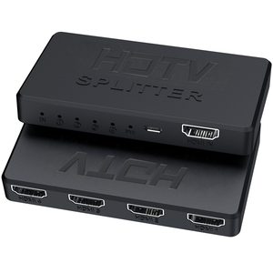 Répartiteur HDMI 4K 1 entrée 4 sorties, mini répartiteur HDMI ultra-fin 1x4, concentrateur d'affichage 4 ports, amplificateur répéteur pour <span class=keywords><strong>PS5</strong></span> PS4 Xbox Apple TV PC - Product Image 5