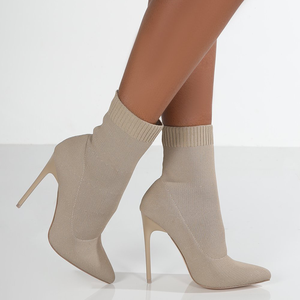 Botas de moda de mujer <span class=keywords><strong>2021</strong></span> Otoño Invierno botas de punto calcetines botas y botines botas zapatos de mujer Zapatos - Product Image 6