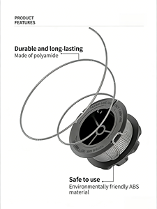 Bobine de coupe 3 pièces avec capuchon/couvercle 1600A01R5J pour tondeuse à gazon Bosch Universal GrassCut 18 Series 18-26 18-260, accessoires 88x32mm 36g - Product Image 6