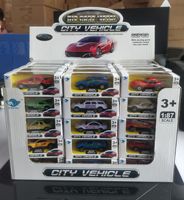 1:87 Voiture Miniature en Métal Moulé sous Pression, Pas Chère, Petite, de Course, à Roue Libre