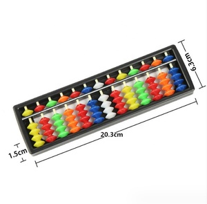 Recién llegado, 13 Columnas, portátil, plástico, ábaco, aritmética, <span class=keywords><strong>Soroban</strong></span>, herramienta de cálculo con Color - Product Image 6