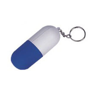 Porte-clés boule <span class=keywords><strong>anti</strong></span>-<span class=keywords><strong>stress</strong></span> en forme de pilule en mousse de PU de la série médicale avec logo personnalisé bon marché - Product Image 1