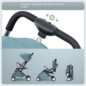 Poussette bébé <span class=keywords><strong>Trio</strong></span> compacte pliante légère avec produit en alliage d'aluminium - Product Image 5
