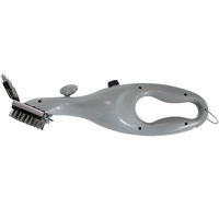 Nettoyeur de grille de barbecue en acier inoxydable AUPLEX, grattoir à long manche, brosse de barbecue robuste, outil pour Kamado, barbecue extérieur