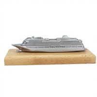 Modelo de Barco de Metal Fundido a Presión de Alta Calidad, Mini Barco de Crucero, Recuerdo para Exposiciones Comerciales, Caja de Regalo
