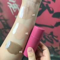 Fond de Teint Liquide 3-en-1 Vegan et Sans Cruauté Animale à Changement de Couleur, Correcteur et Base SPF Marque Blanche
