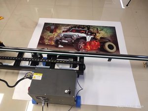 2024 New sàn tường máy in với bánh xe đường ray Thủ Trưởng gấp đôi-in-1 sàn tường máy in cmykw UV mực - Product Image 5