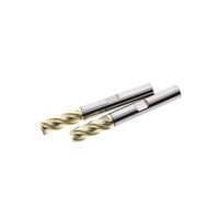 Fraise à queue en carbure monobloc revêtue d'AlTiN à 4 dents, haute vitesse, HRC55 HRC65, OEM ODM pour le travail de l'acier, de l'acier inoxydable et des alliages de titane