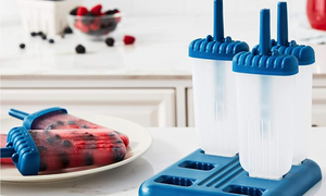 Groovy Popsicle Molds Plastic <strong>Ice</strong> Pops Reusable Sticks Drip-<strong>Guard</strong> Freezer Safe Dishwasher-Safe BPA-Free Blueberry - Product Image 6