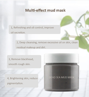 Masque exfoliant pour le visage, étiquette privée, lotion de soin pour la peau, organique, huile de karité, minéral, boue de mer morte, masque en argile