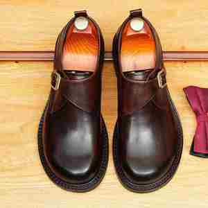 Zapatos de Vestir de Cuero Vacuno Genuino para Hombre, Estilo Brogue, Diseño Británico, para Oficina, Bodas y Eventos Formales - Product Image 6