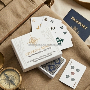 <span class=keywords><strong>Jeu</strong></span> de cartes personnalisées de haute qualité, Mahjong, Poker, Publicité, Design de <span class=keywords><strong>jeu</strong></span>, Instructions manuelles, Ensemble de quatre cartes - Product Image 3