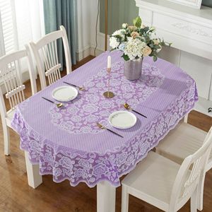 140x200cm Lace <strong>Oval</strong> Print Plastic <strong>Table</strong> Cover Roll Anti-slip <strong>Table</strong> Mat Vinyl Oil-Proof <strong>Table</strong> <strong>Cloths</strong> Fitted Wedding Events - Product Image 4