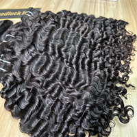 Lot de mèches de cheveux humains 16A Ondes d'eau birmanes, Ondes d'eau océaniques, Bouclées en spirale, Offre de mèches de cheveux vierges bruts vietnamiens