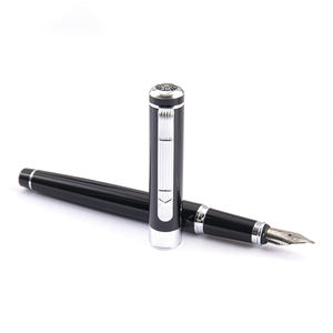 कस्टम पैटर्न फव्वारा पेन स्याही उपहार सेट, हार्डकवर पेन केस रिफिएबल कारतूस ओम ब्रांडेड पेन किट थोक - Product Image 1