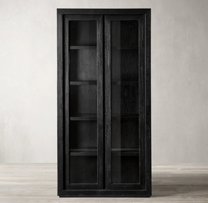 Bibliothèque de rangement à deux portes en bois massif américain de haute qualité meubles de salon Villa <span class=keywords><strong>club</strong></span> maison d'hôtes meubles sur mesure d'exportation - Product Image 5