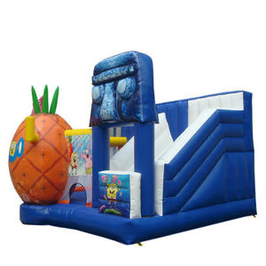 Casa Inflable de <span class=keywords><strong>Bob</strong></span> <span class=keywords><strong>Esponja</strong></span> con Tobogán, <span class=keywords><strong>Castillo</strong></span> Inflable para Niños, Juguetes para Patio Trasero - Product Image 6