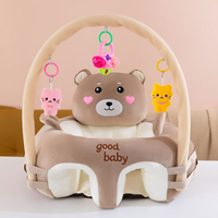 Fauteuil d'apprentissage pour bébé et tout-petit, en peluche douce, avec support, design vaisseau spatial, fonction nid et fonction canapé, jouet Playmate