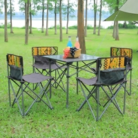 Table de pique-nique en aluminium pliable et réglable, ensemble de chaise et de Table de plage de Camping en plein air avec Table