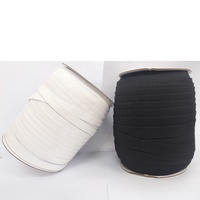 Bande élastique tricotée noire et blanche de 3/4'' (30mm, 40mm, 2 pouces) de large