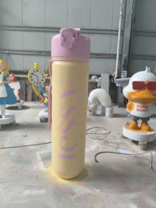 Gran <span class=keywords><strong>copa</strong></span> de fibra de vidrio escultura personalizada <span class=keywords><strong>gigante</strong></span> simulación ventosa modelo resina estatua sala de exposición Decoración - Product Image 2