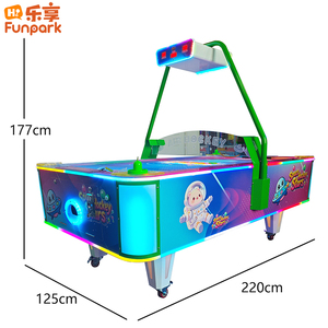 Table de hockey sur air à monnayeur pour parc d'attractions, machine de jeu d'arcade sportive, équipement de vente <span class=keywords><strong>en</strong></span> gros pour centre de jeux, parc d'attractions, enfants et adultes - Product Image 3