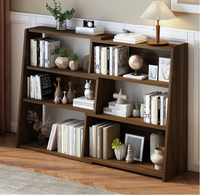 Étagère verticale multifonctionnelle en bois, adaptée à la chambre à coucher, à l'école et au bureau
